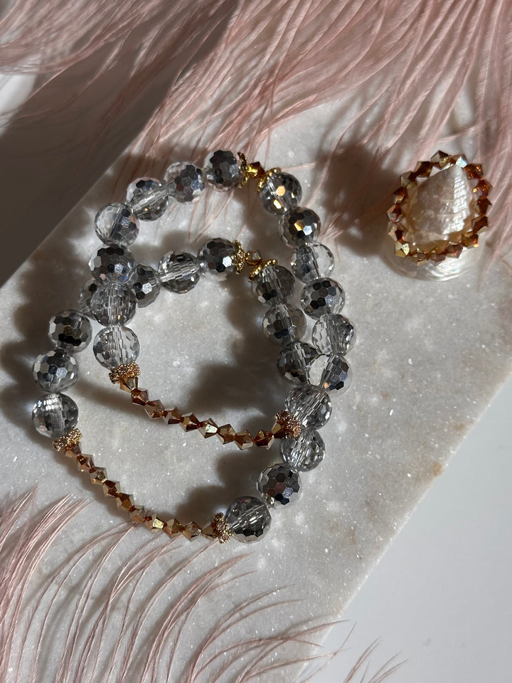 Silver & Gold Cuff Bracelet