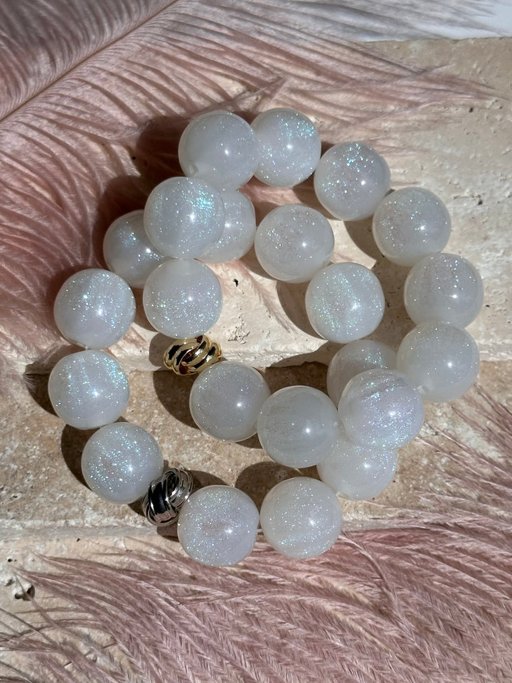 White Glitter Bracelet