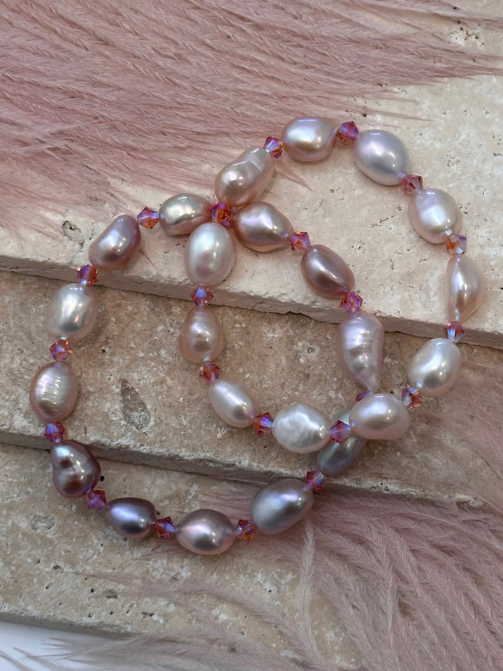 Swarovski & Sakura Pearl Bracelet