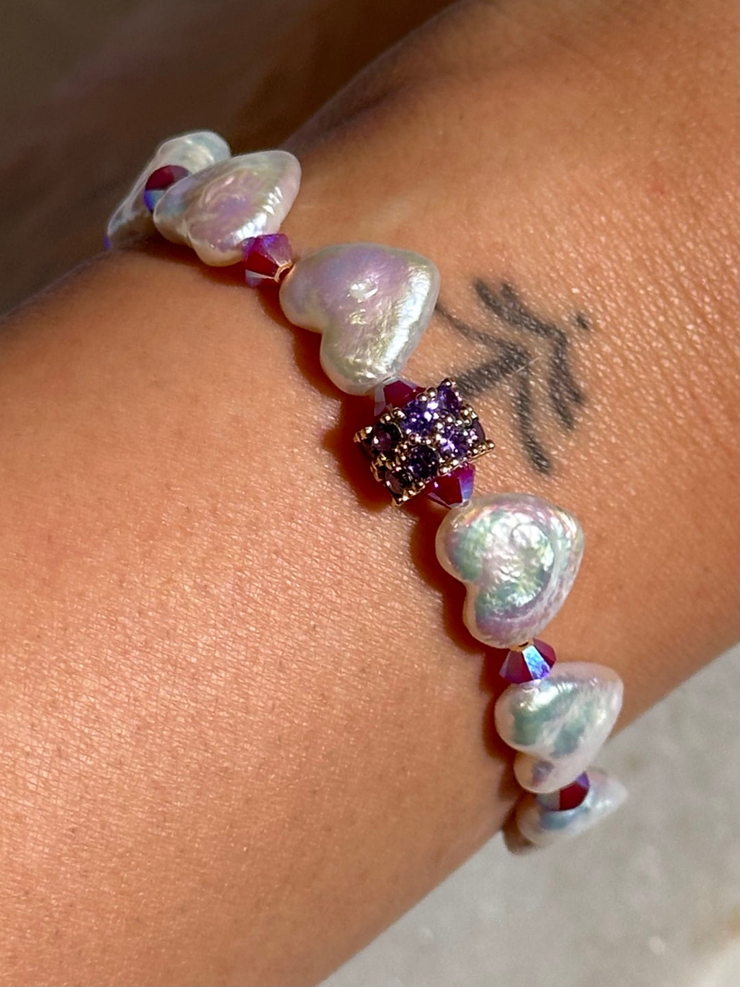 Heart Baroque Freshwater Pearl Bracelet