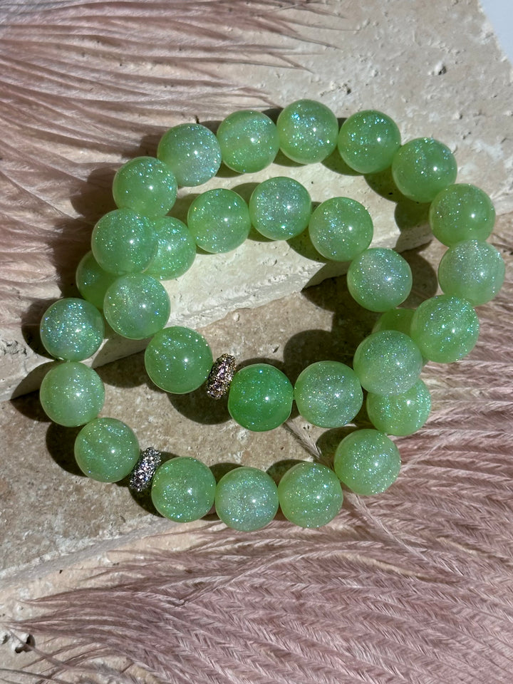 Green Glitter Bracelet