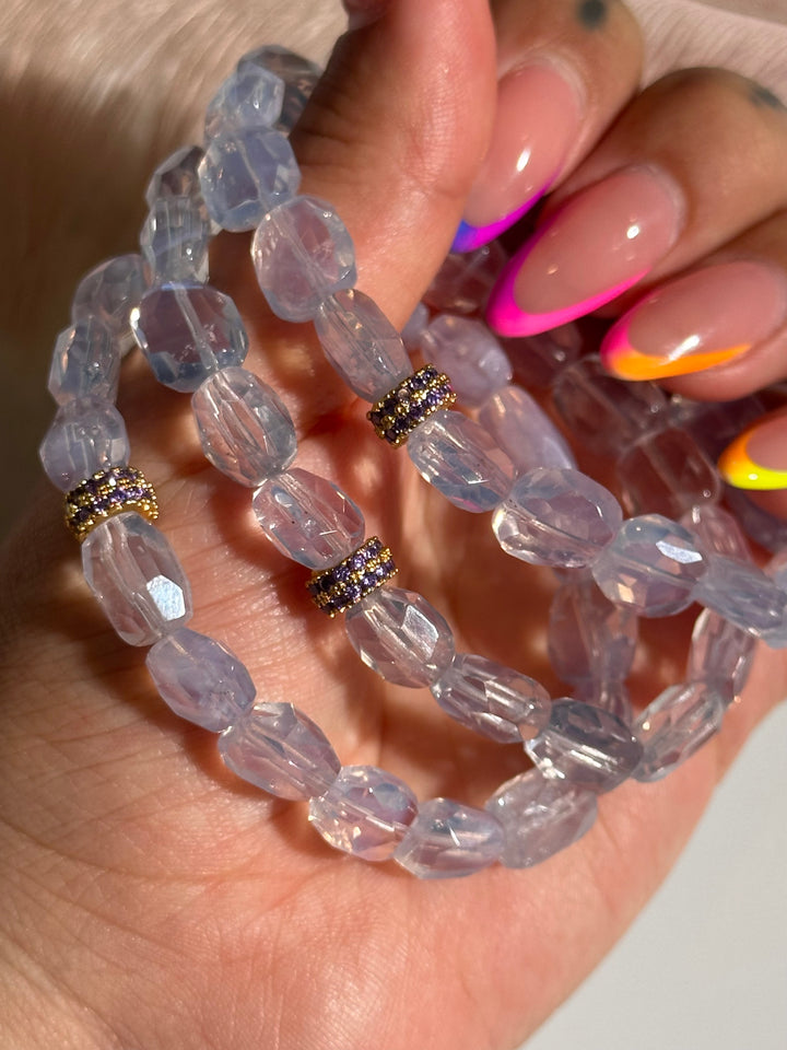 Lavender Moon Quartz Bracelet