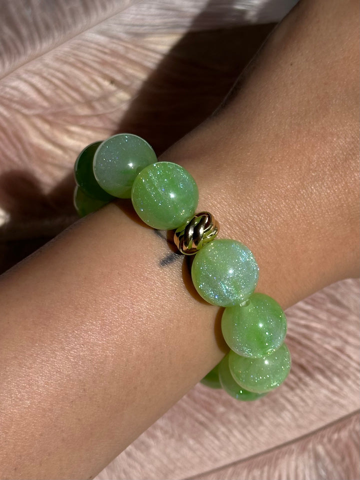 Green Glitter Bracelet
