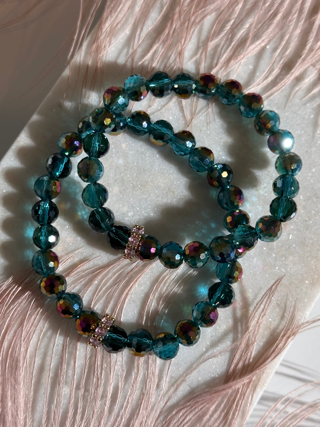 Pink Teal Bracelet