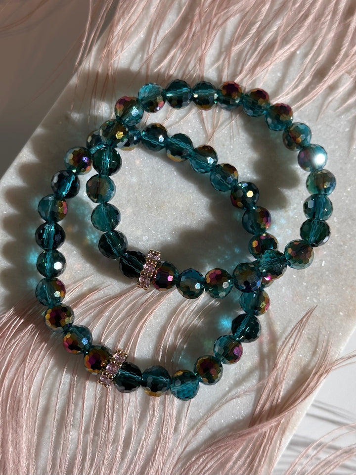 Pink Teal Bracelet
