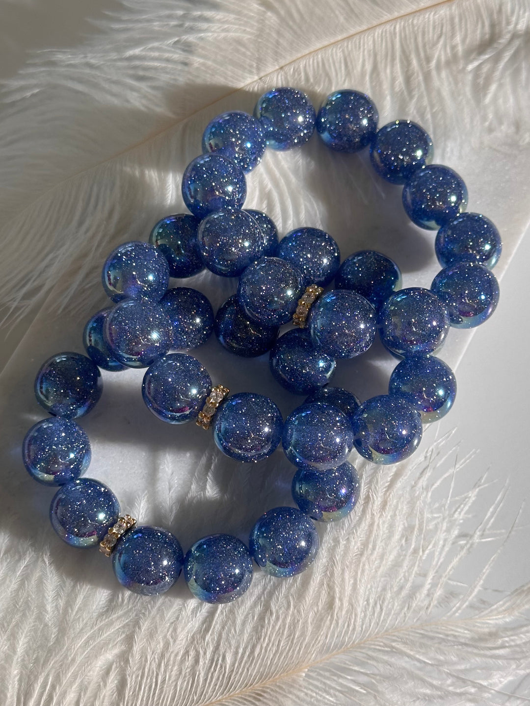 Crazy Blue Glitter Bracelet