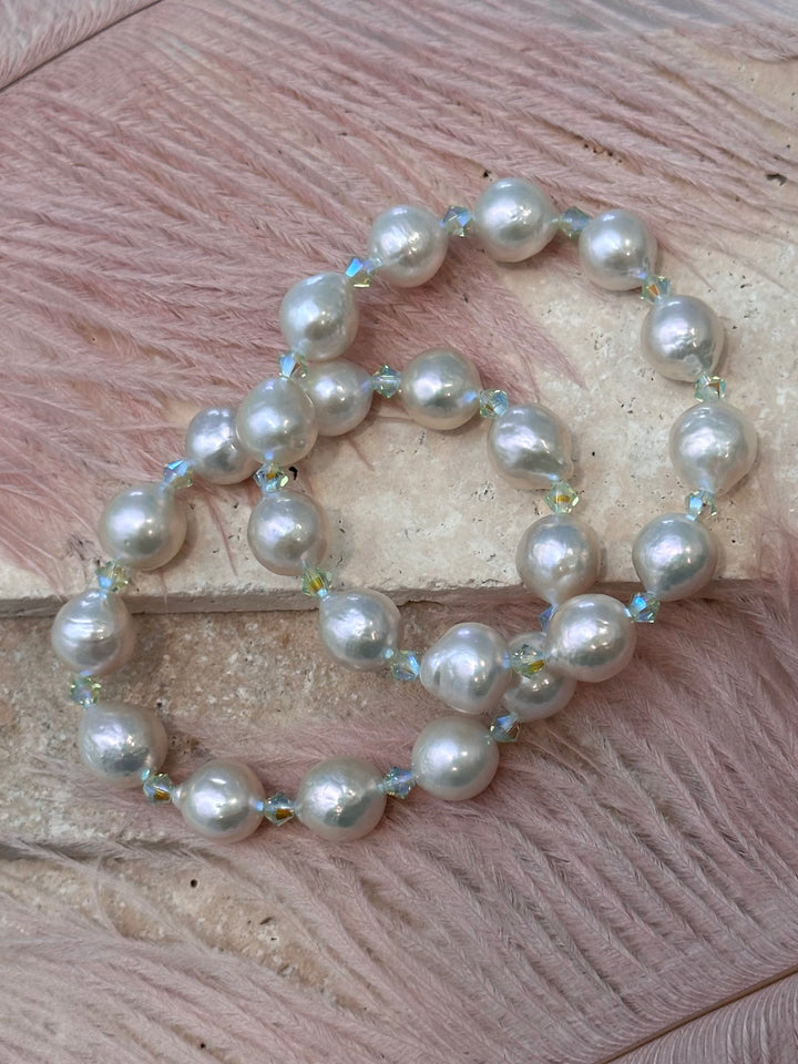 Swarovski & H.Q. Baroque Akoya Luster Pearl Bracelet