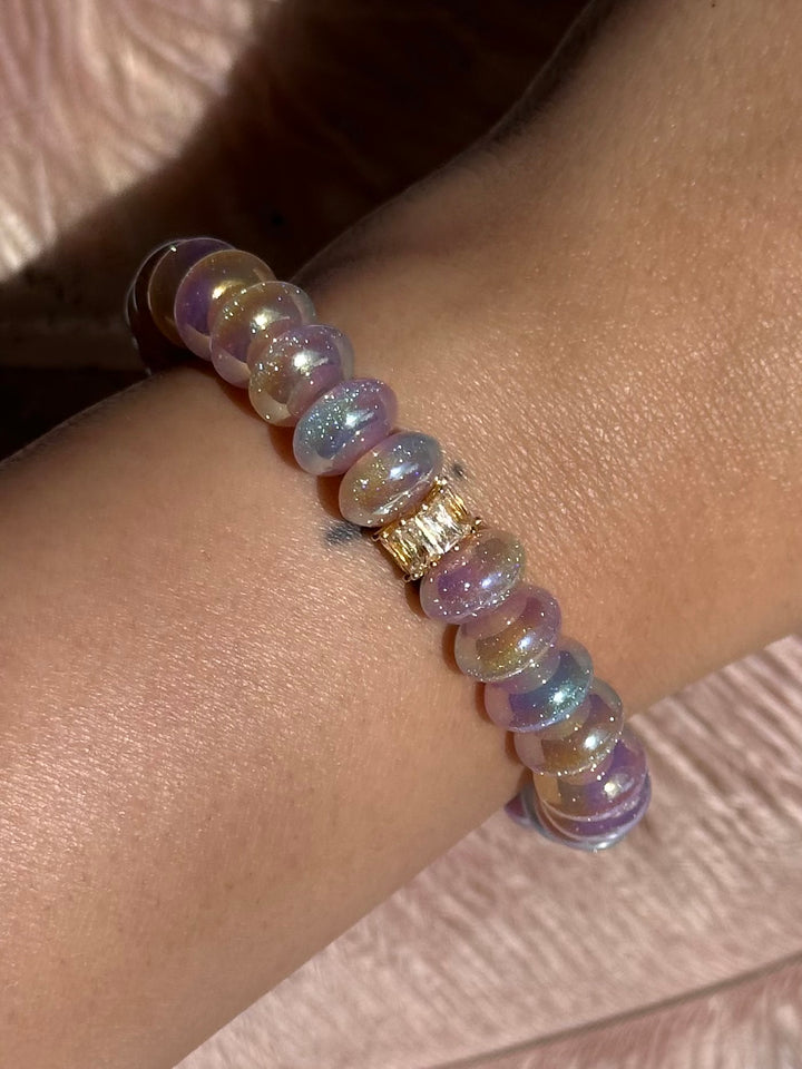 Pink Donut Glitter Bracelet