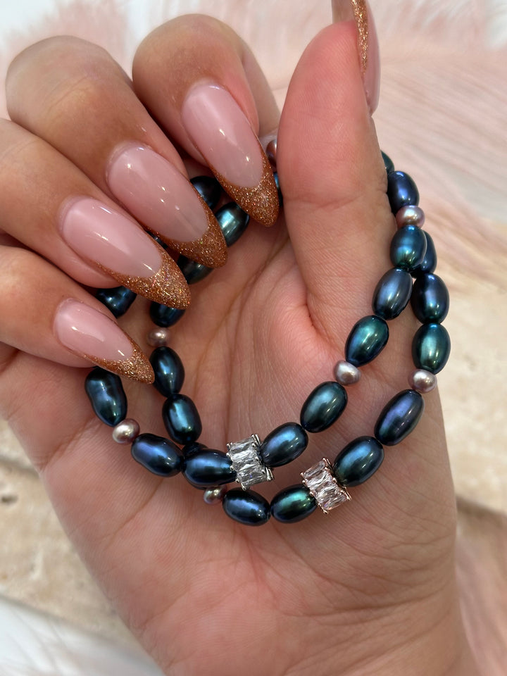 Peacock Pearl Bracelet