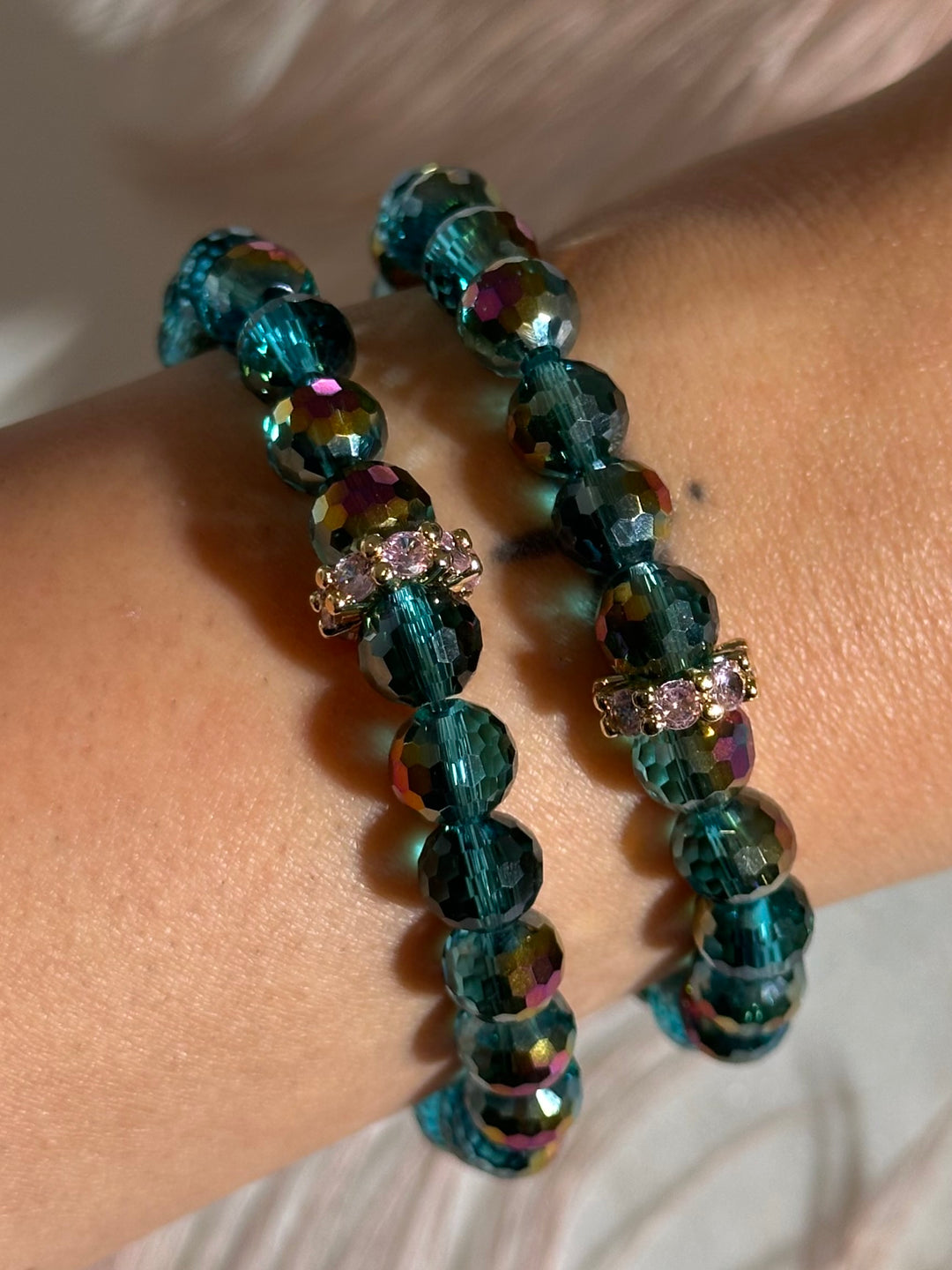 Pink Teal Bracelet