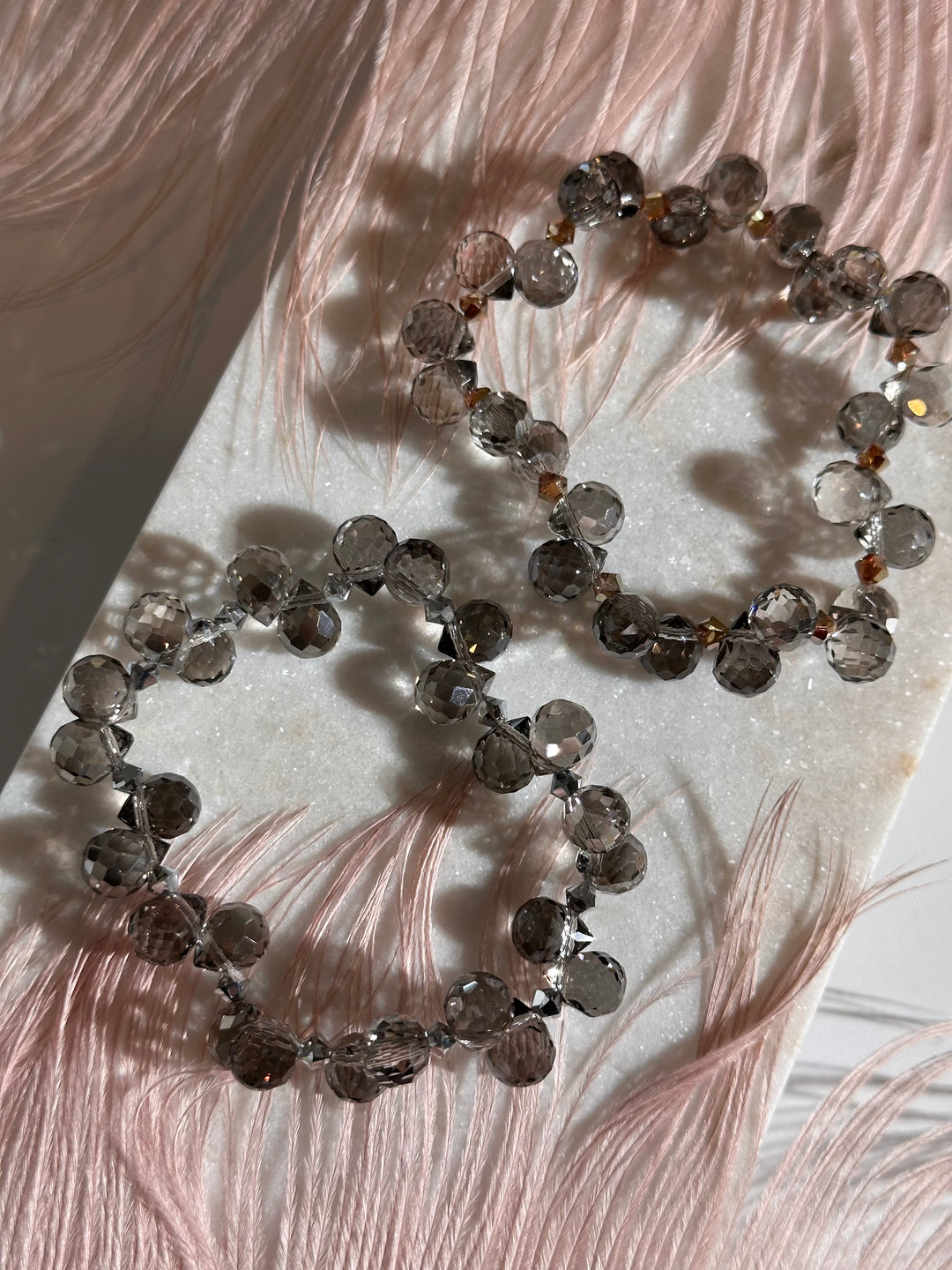 Smokey Teardrops Bracelet