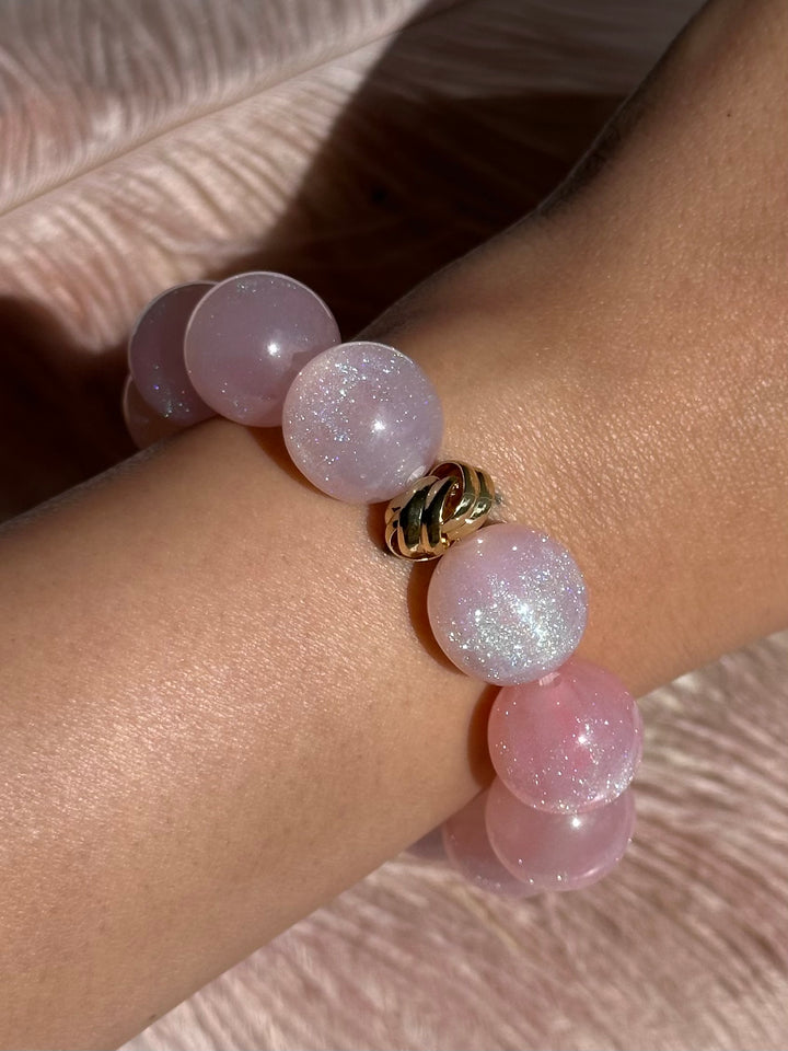 Baby Pink Glitter Bracelet