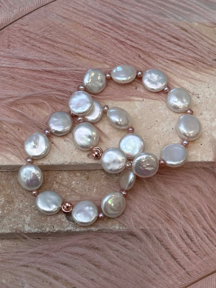 H.Q. Coin Pearl Bracelet