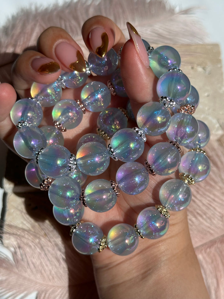 Icy Blue Glitter Bracelets