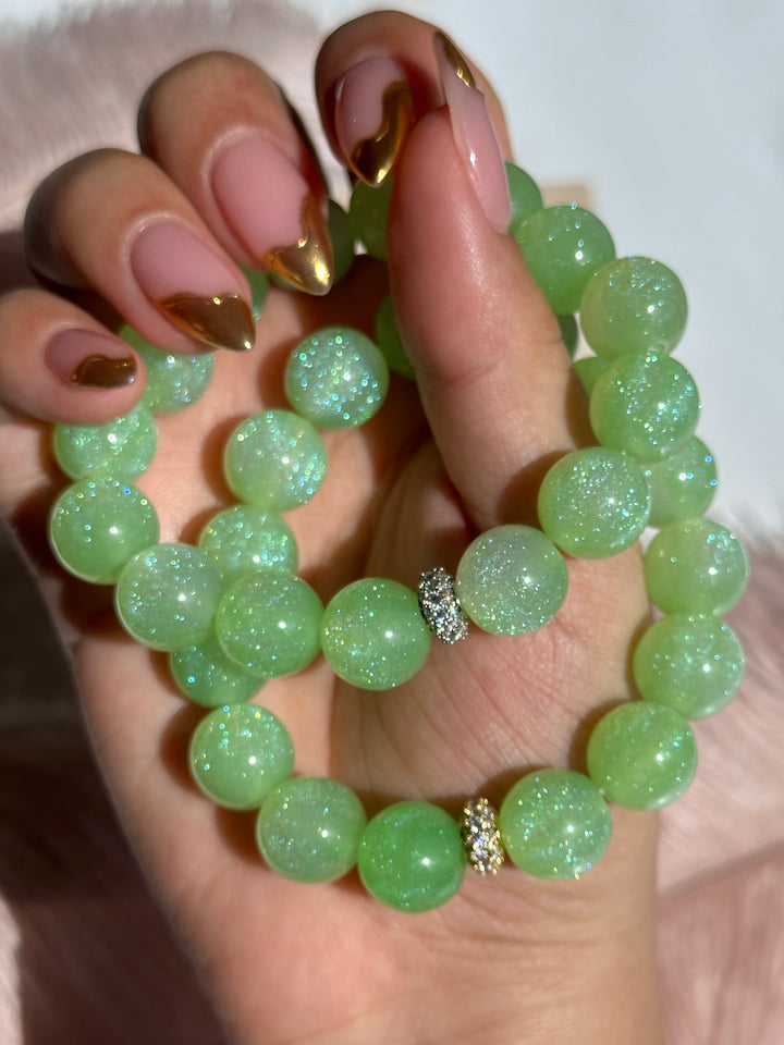Green Glitter Bracelet
