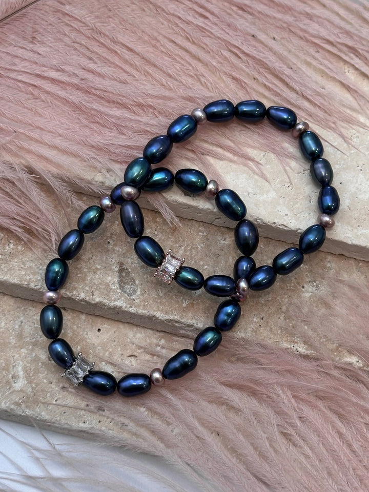 Peacock Pearl Bracelet