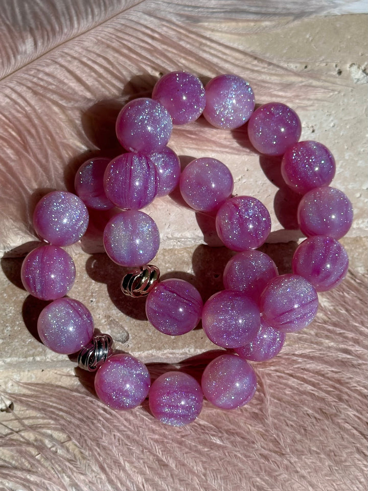 Pink Glitter Bracelet