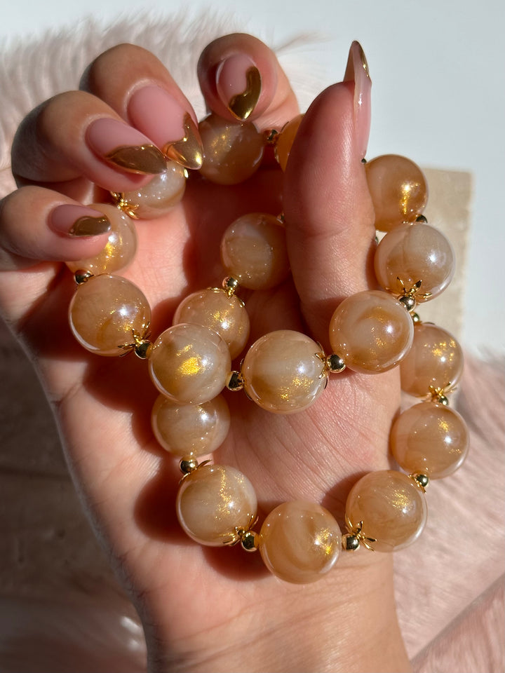 Gold Glitter Bracelet