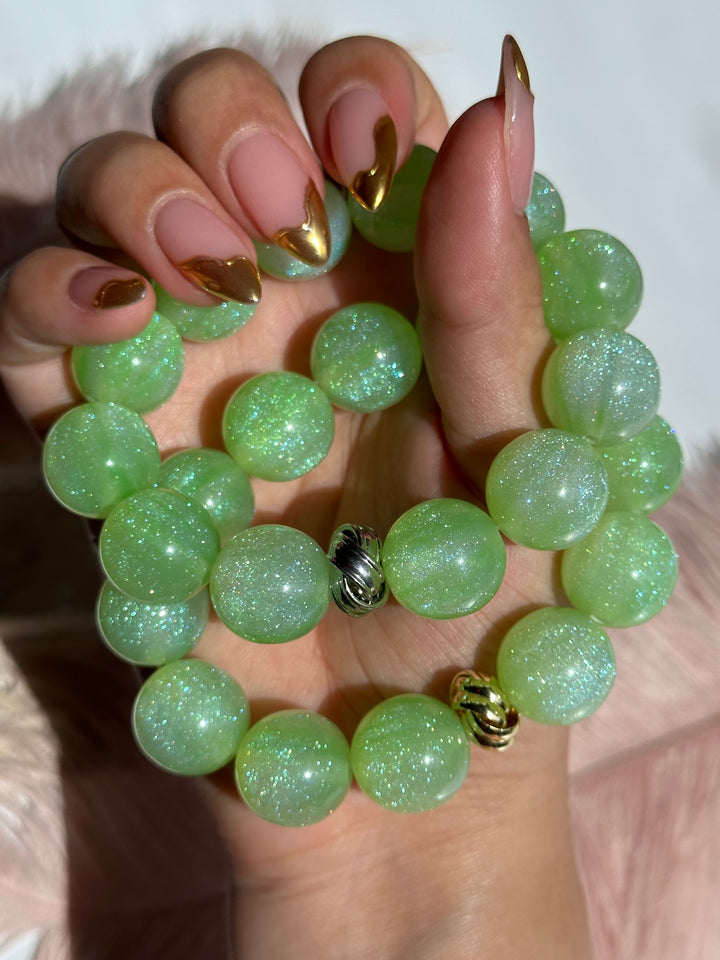Green Glitter Bracelet
