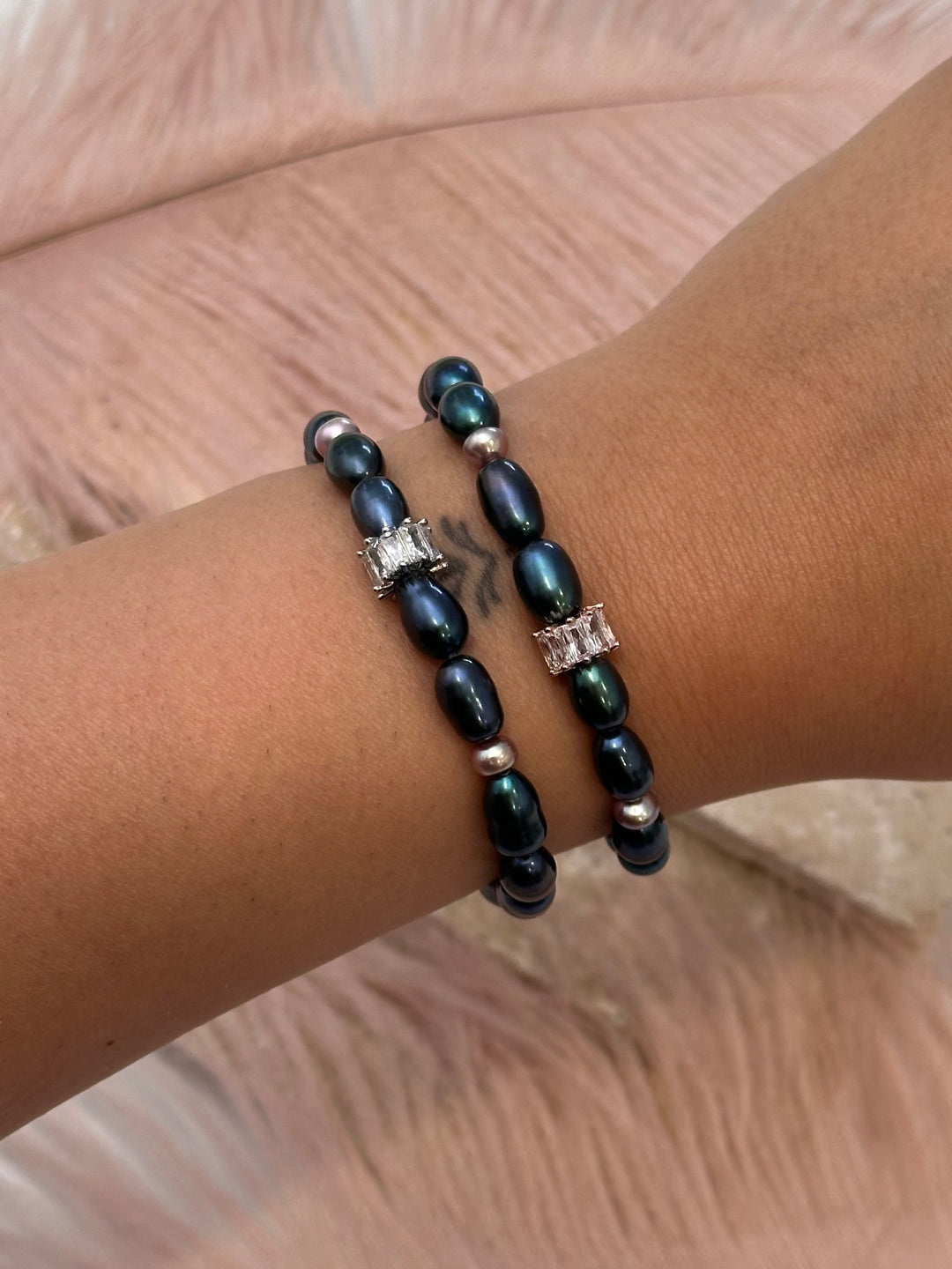 Peacock Pearl Bracelet