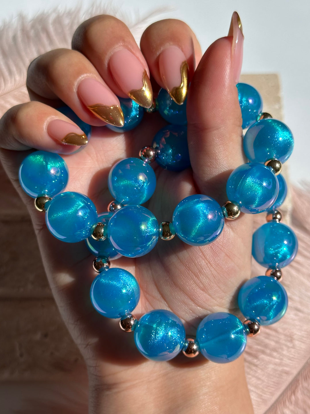 Island Blue Glitter Bracelet