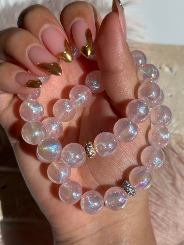 Rose Glitter Bracelet
