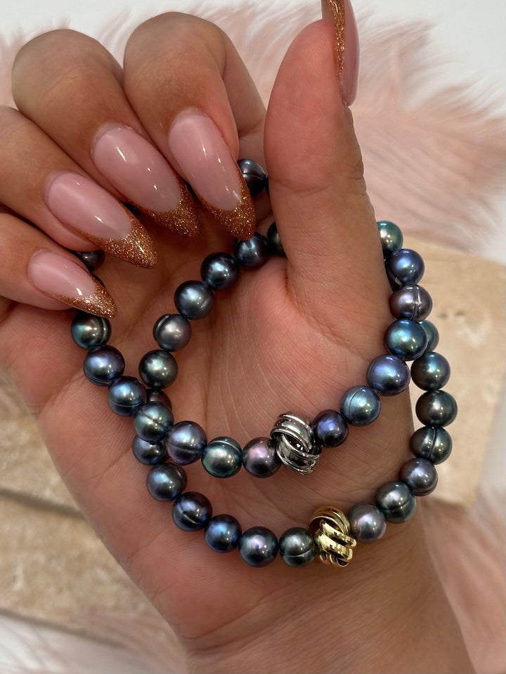 Peacock Pearl Bracelet