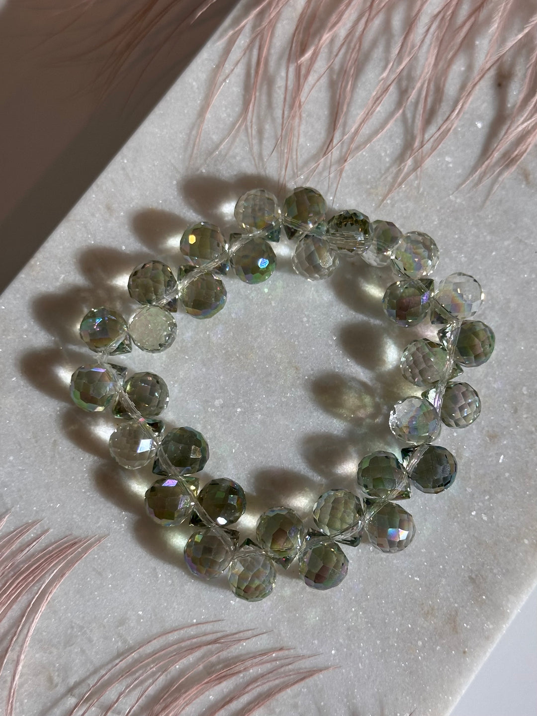 Mint Teardrops Bracelet