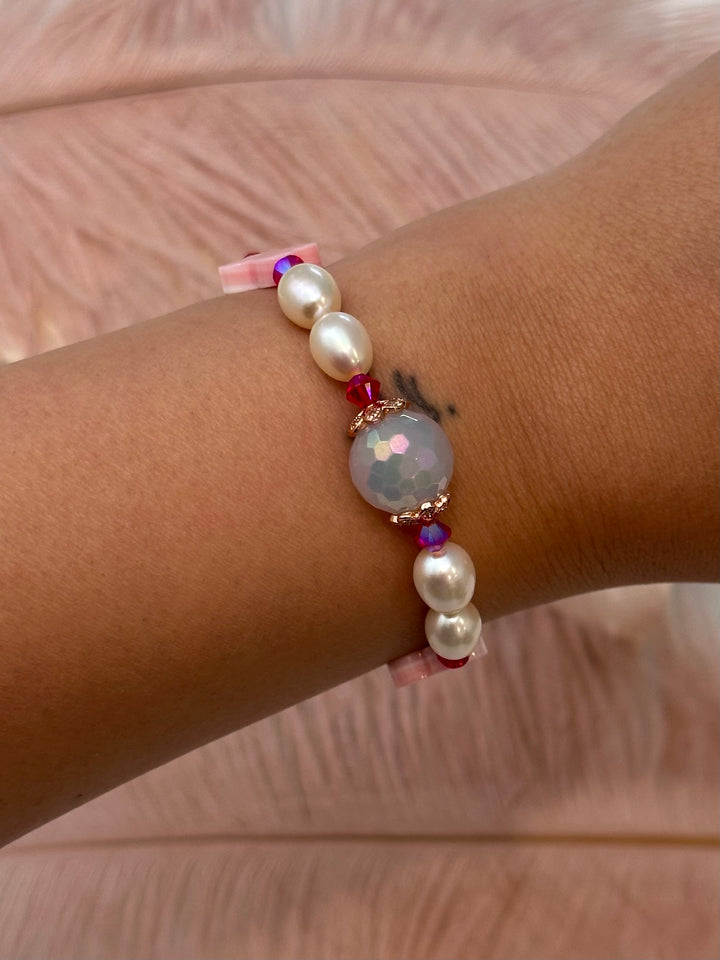 Mermaid Charms Pearl Bracelet