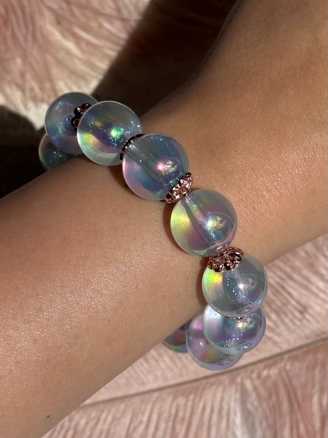 Icy Blue Glitter Bracelets
