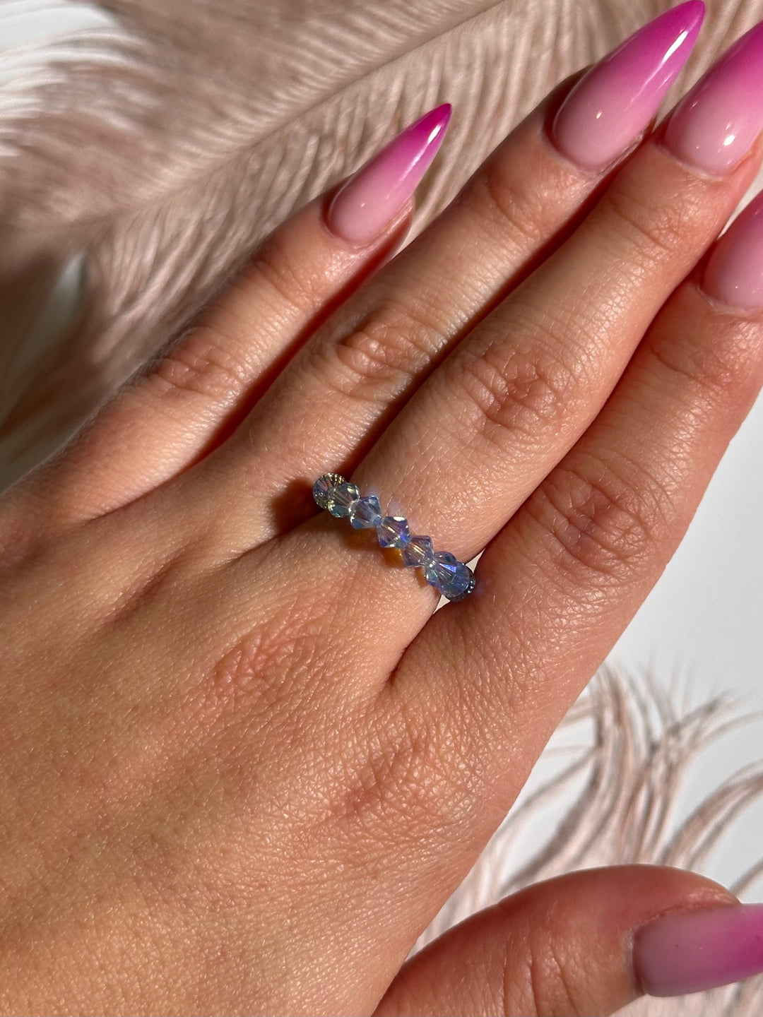 Mermaid Blue Swarovski Ring