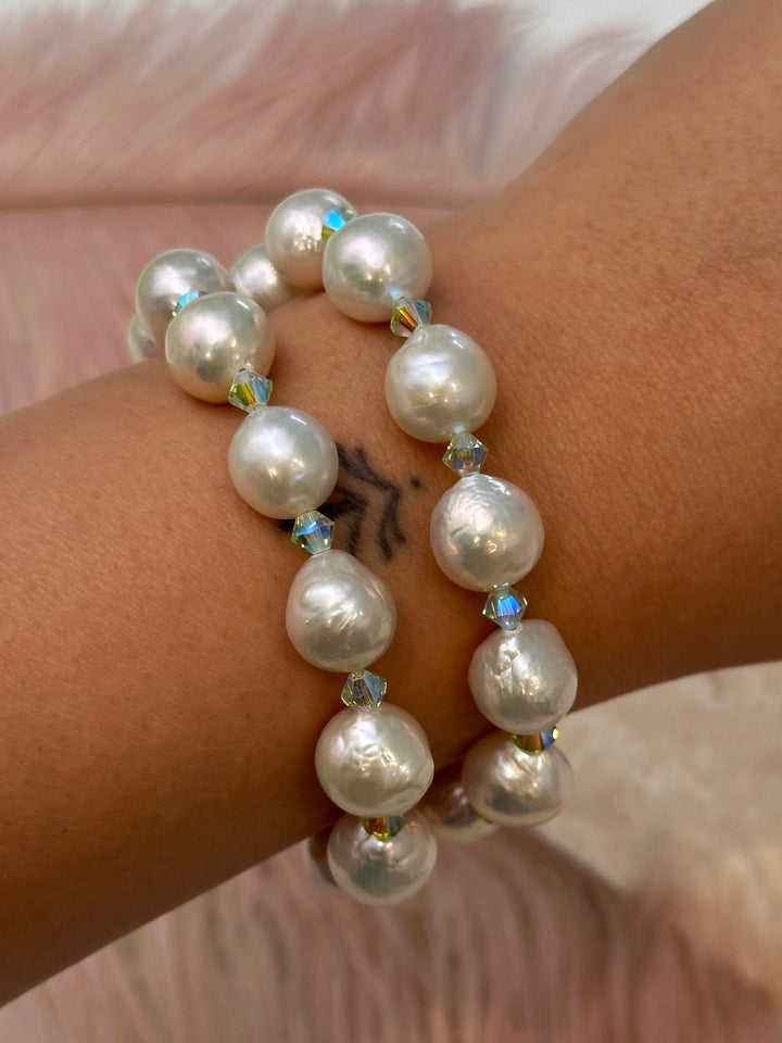 Swarovski & H.Q. Baroque Akoya Luster Pearl Bracelet