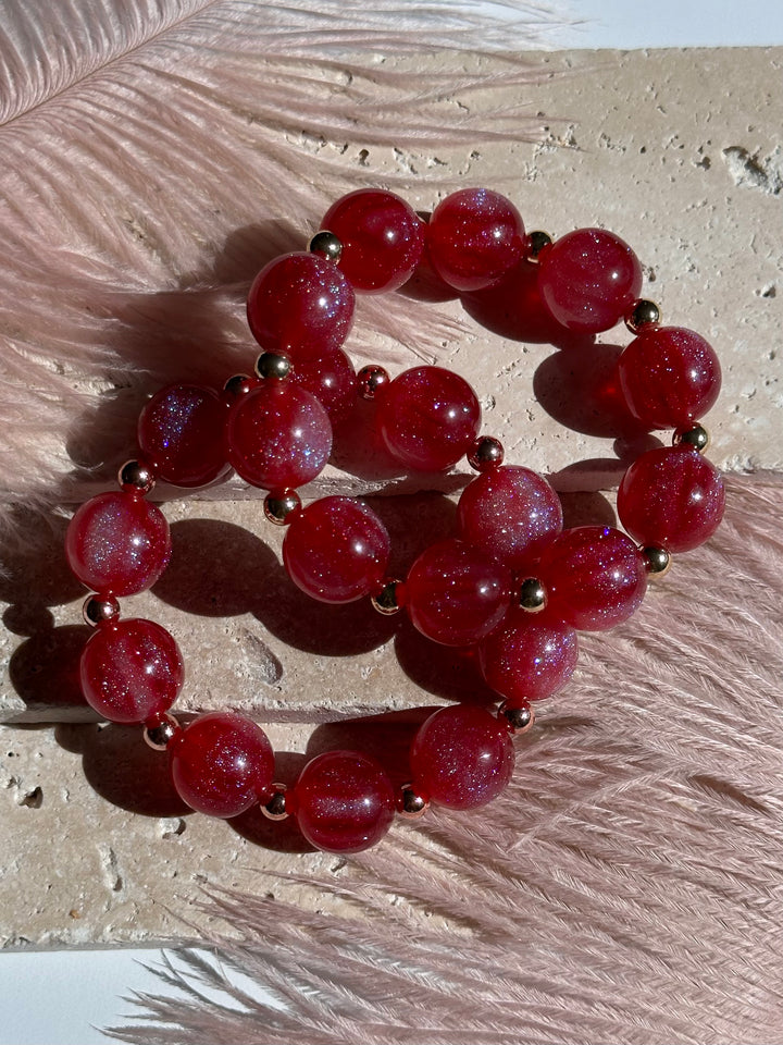 Red Glitter Bracelet