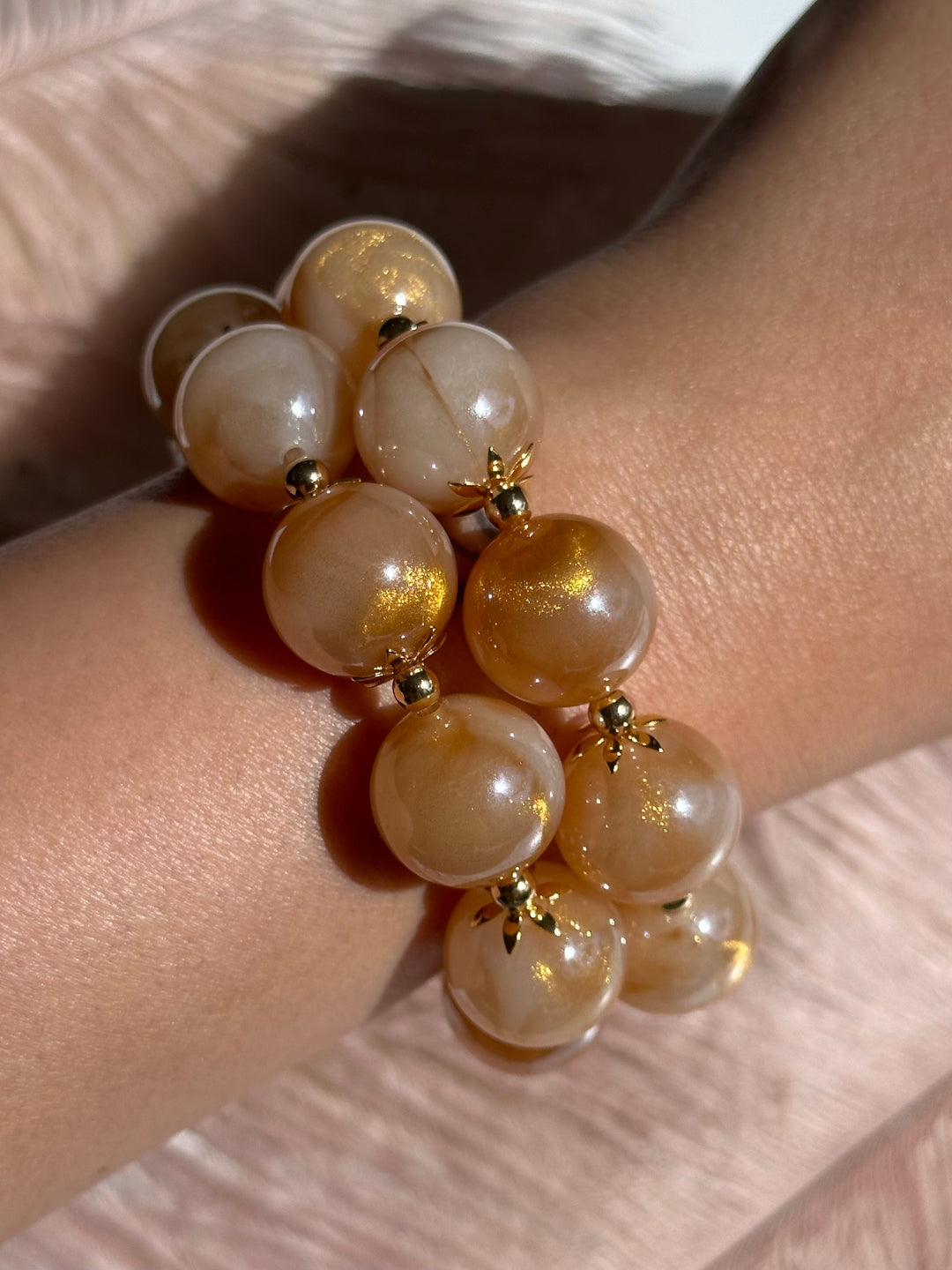 Gold Glitter Bracelet