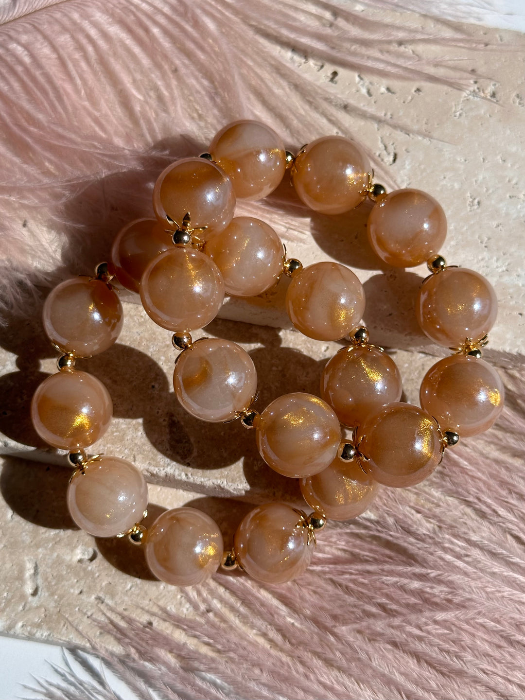 Gold Glitter Bracelet