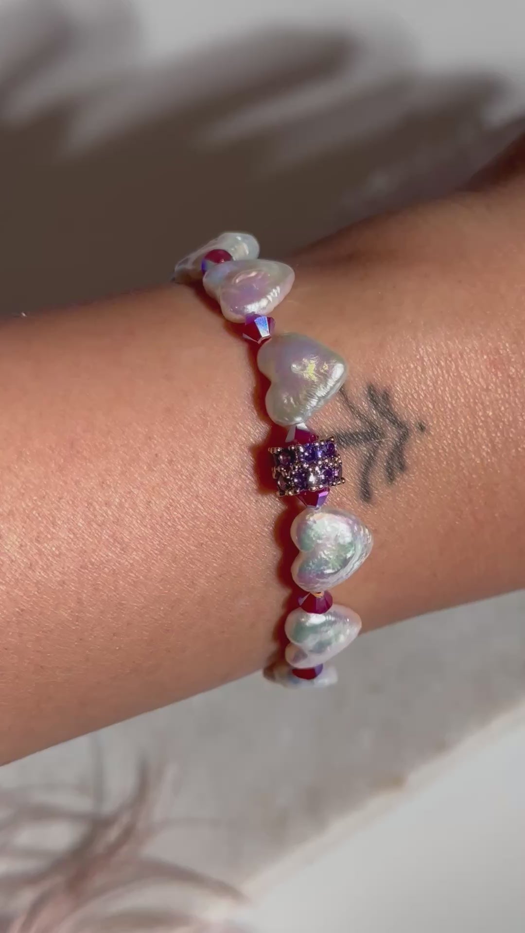 Heart Baroque Freshwater Pearl Bracelet