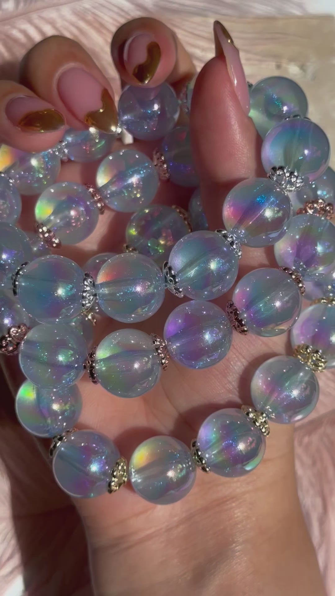 Icy Blue Glitter Bracelets