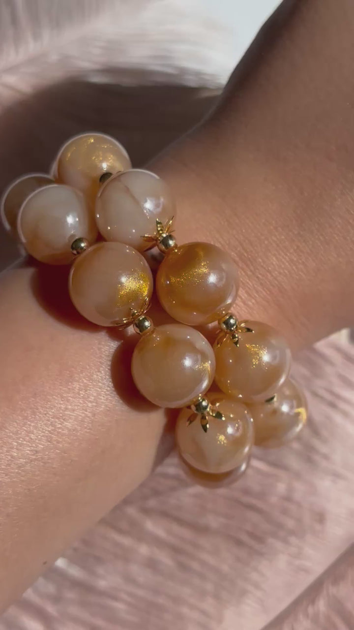 Gold Glitter Bracelet