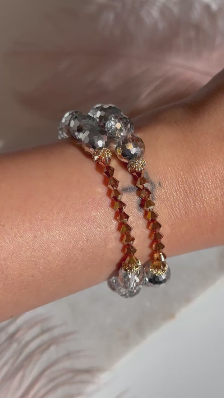 Silver & Gold Cuff Bracelet