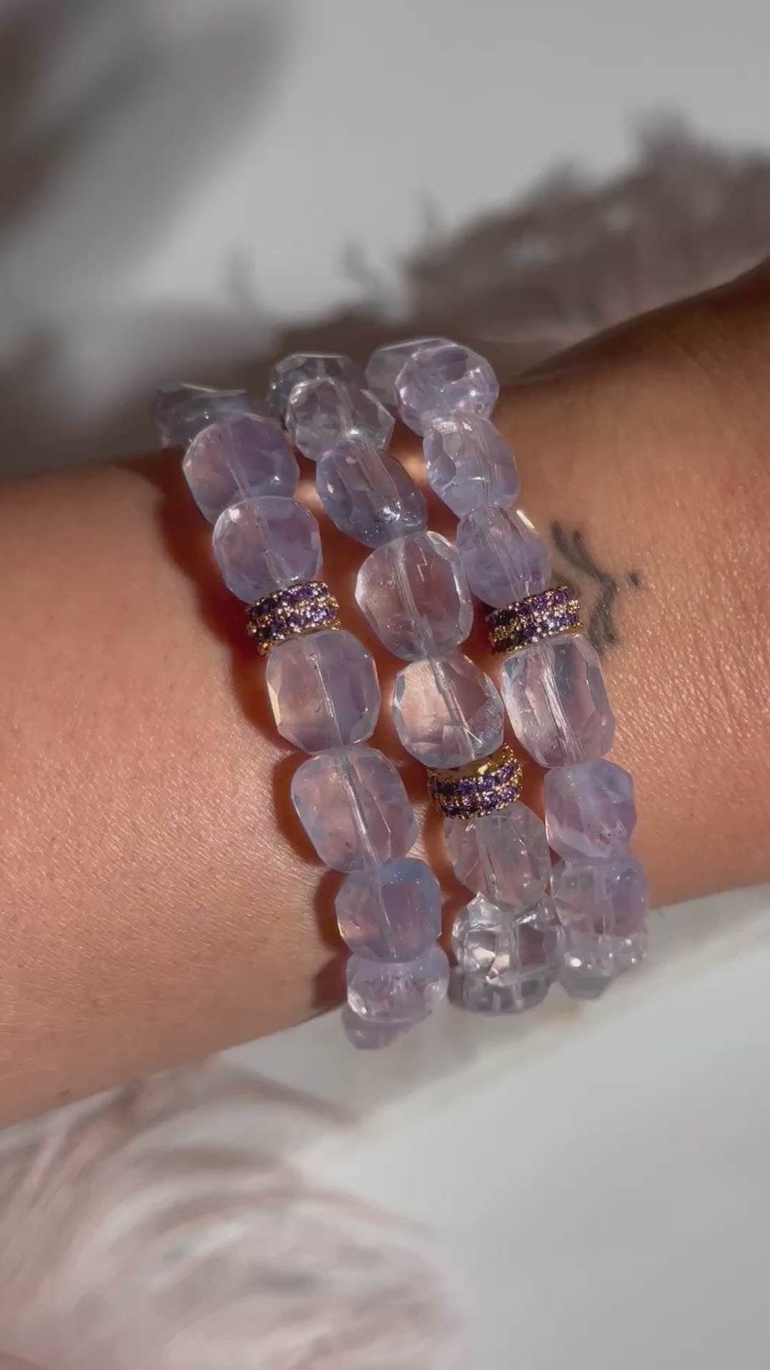 Lavender Moon Quartz Bracelet
