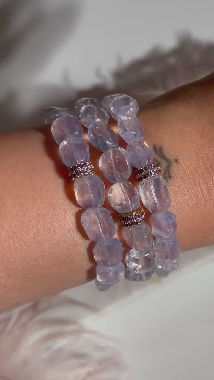 Lavender Moon Quartz Bracelet