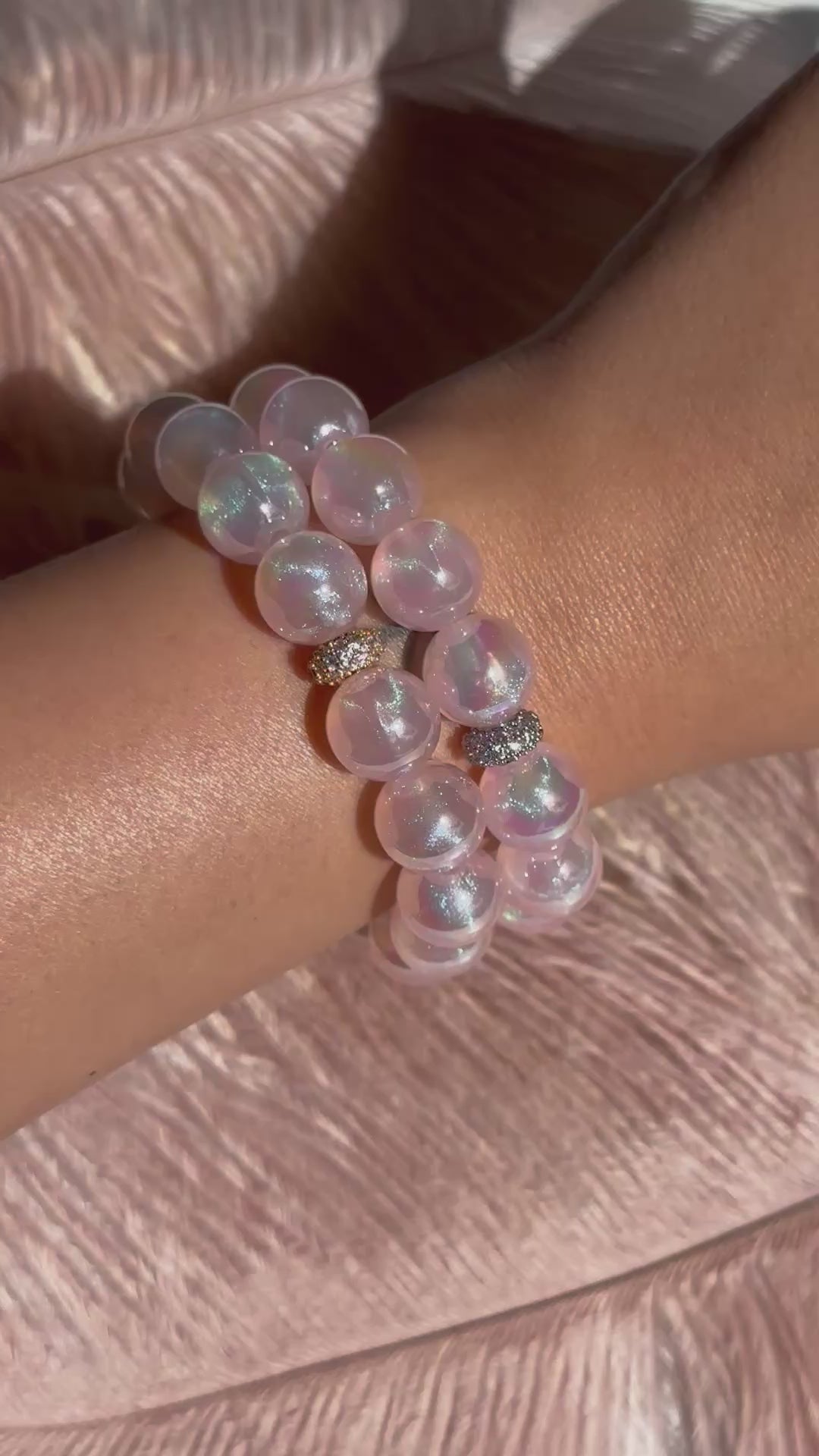 Rose Glitter Bracelet