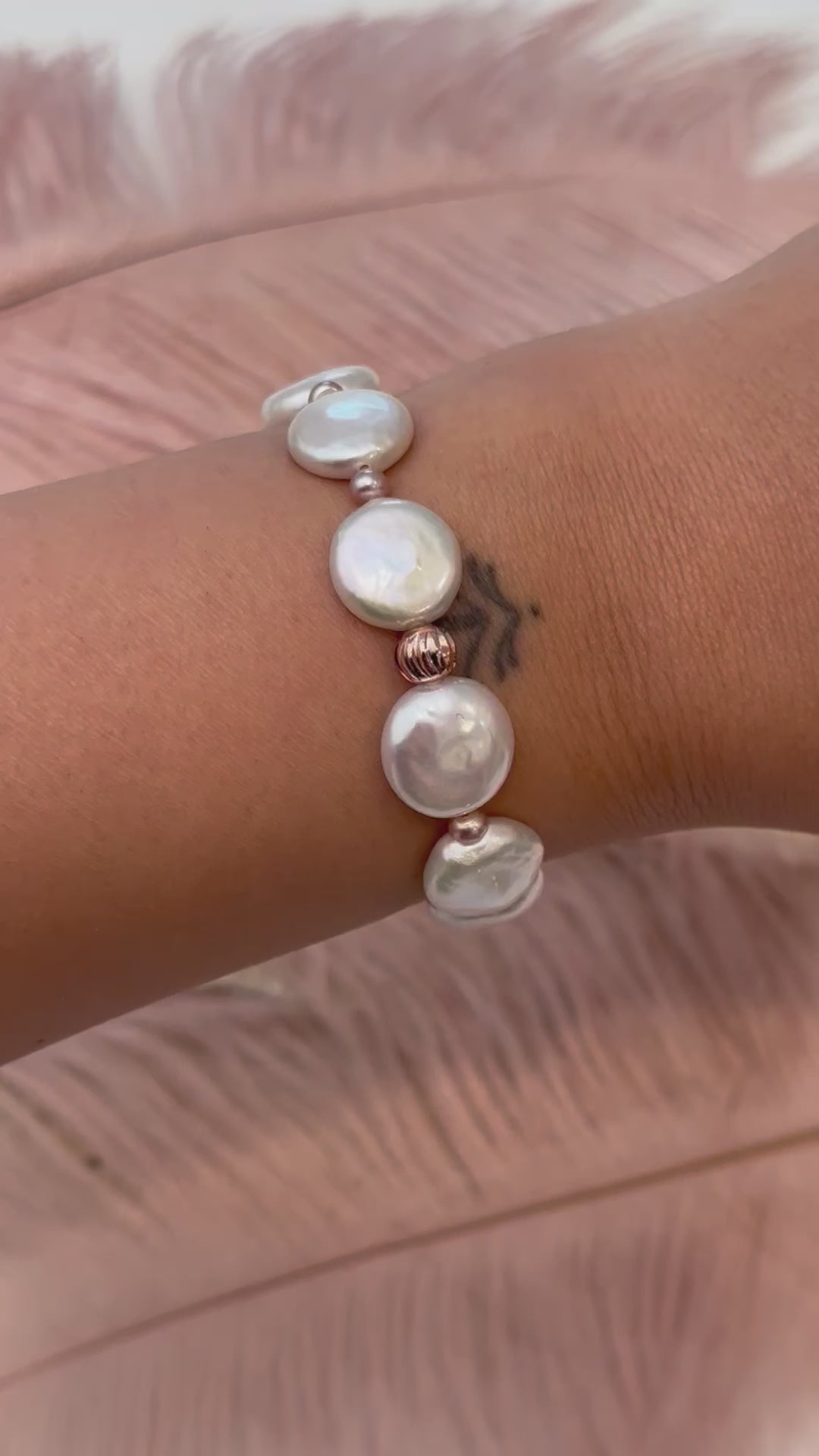H.Q. Coin Pearl Bracelet