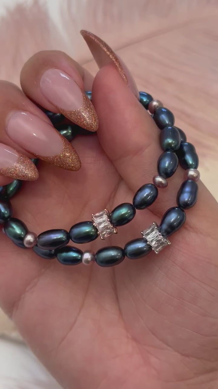 Peacock Pearl Bracelet