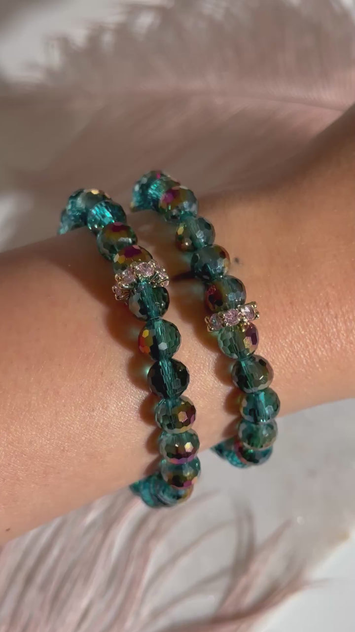 Pink Teal Bracelet