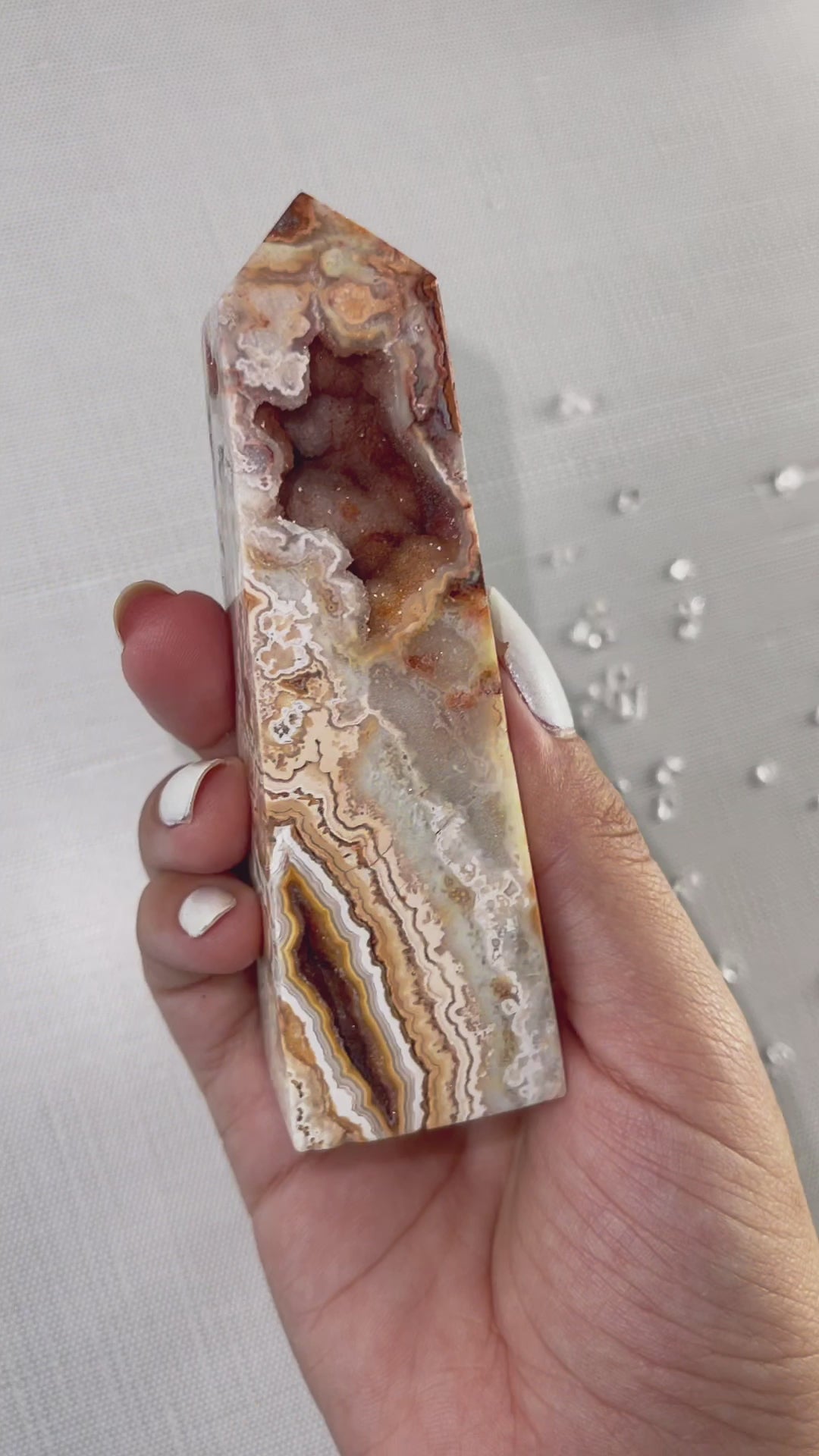 Crazy Lace Agate Tower #2