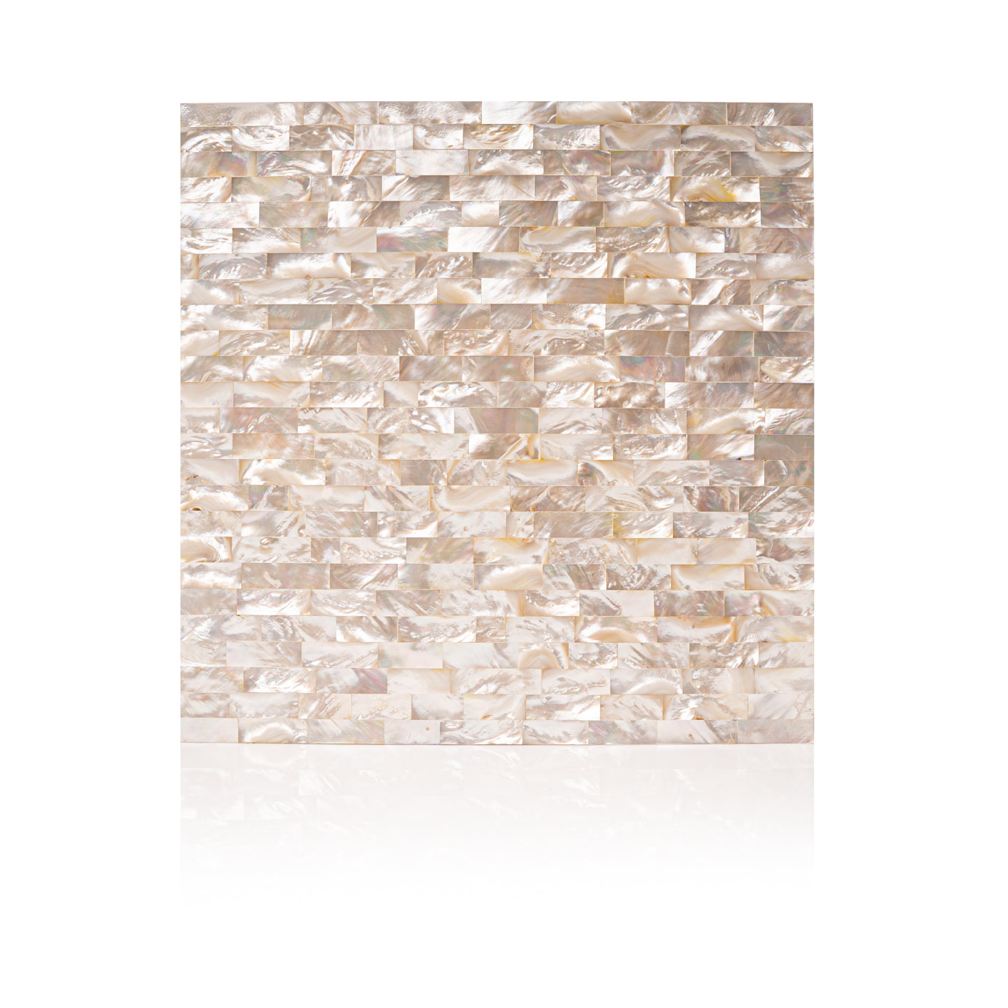 White Mother of Pearl Brick Tile