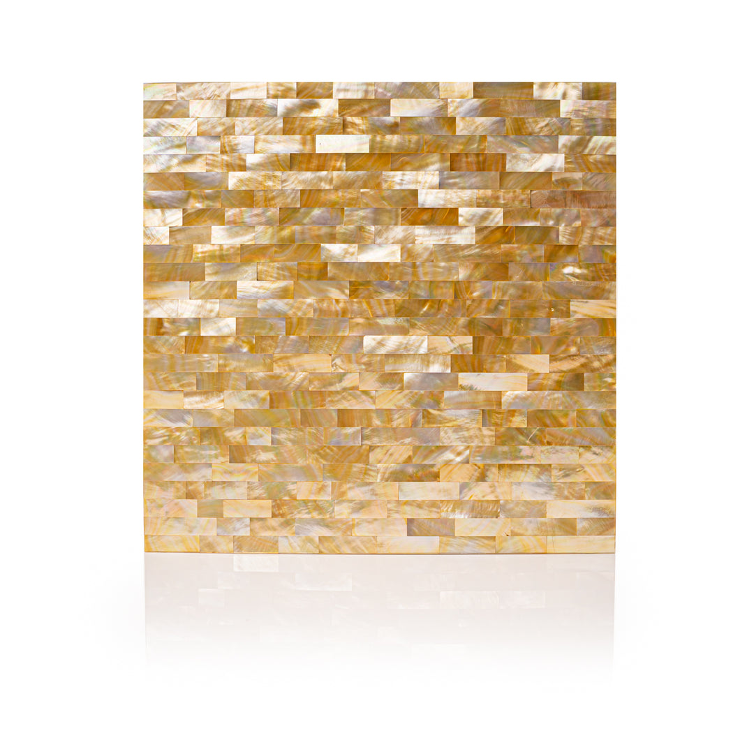 Yellow Mother of Pearl Brick Tile