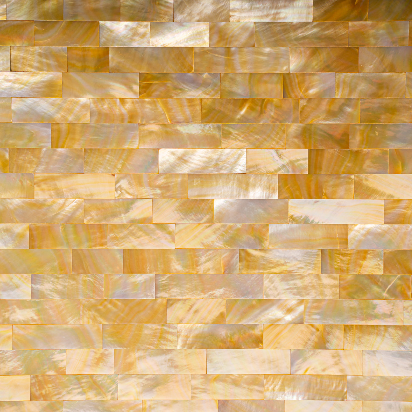 Yellow Mother of Pearl Brick Tile