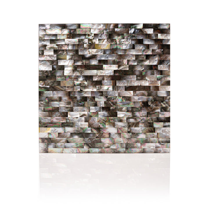 Black Mother Of Pearl Brick Tile